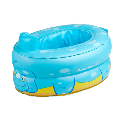 Надувной дорожный горшок Pocket Potty Динозавр Roxy Kids PP-3102D 1